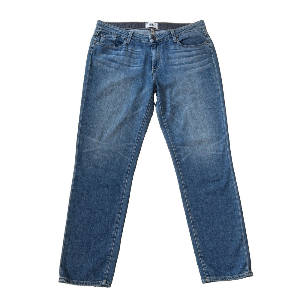 PAIGE Jeans Women's Jimmy Jimmy Crop Size 31 (33*)โ Medium Wash Denim Casual